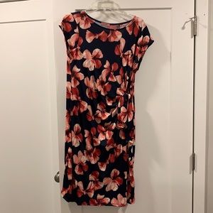 Pink Red Flower Maternity Dress Size Large